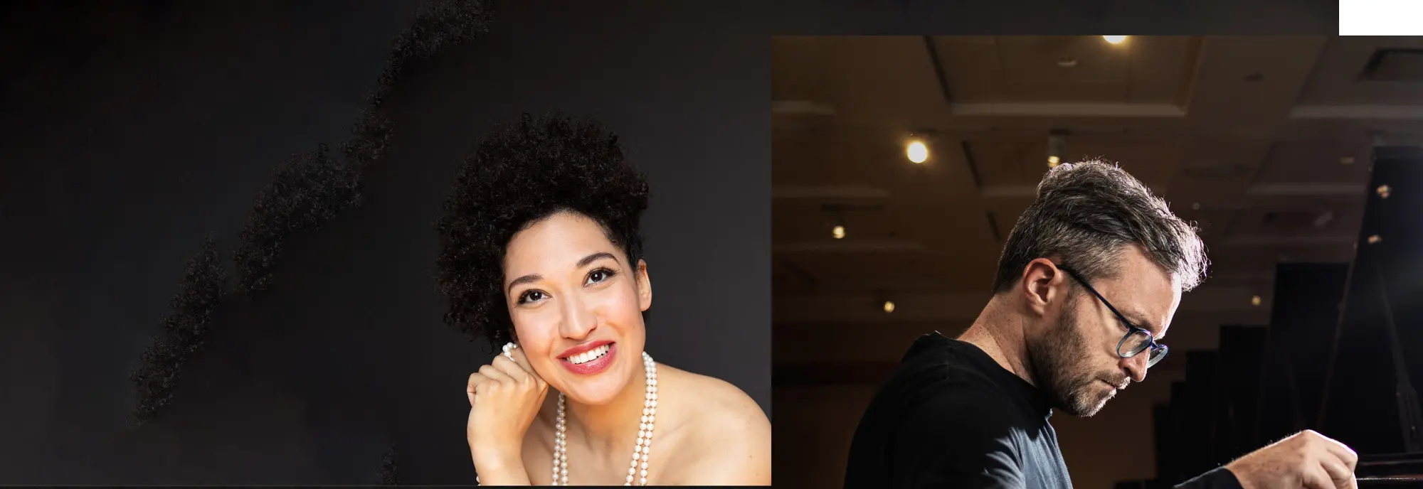 Picture of Julia Bullock, soprano and Conor Hanick, piano