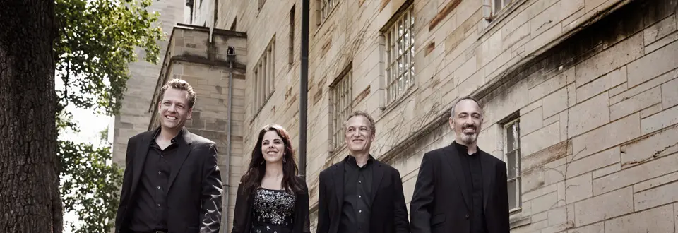 Pacifica Quartet members walking