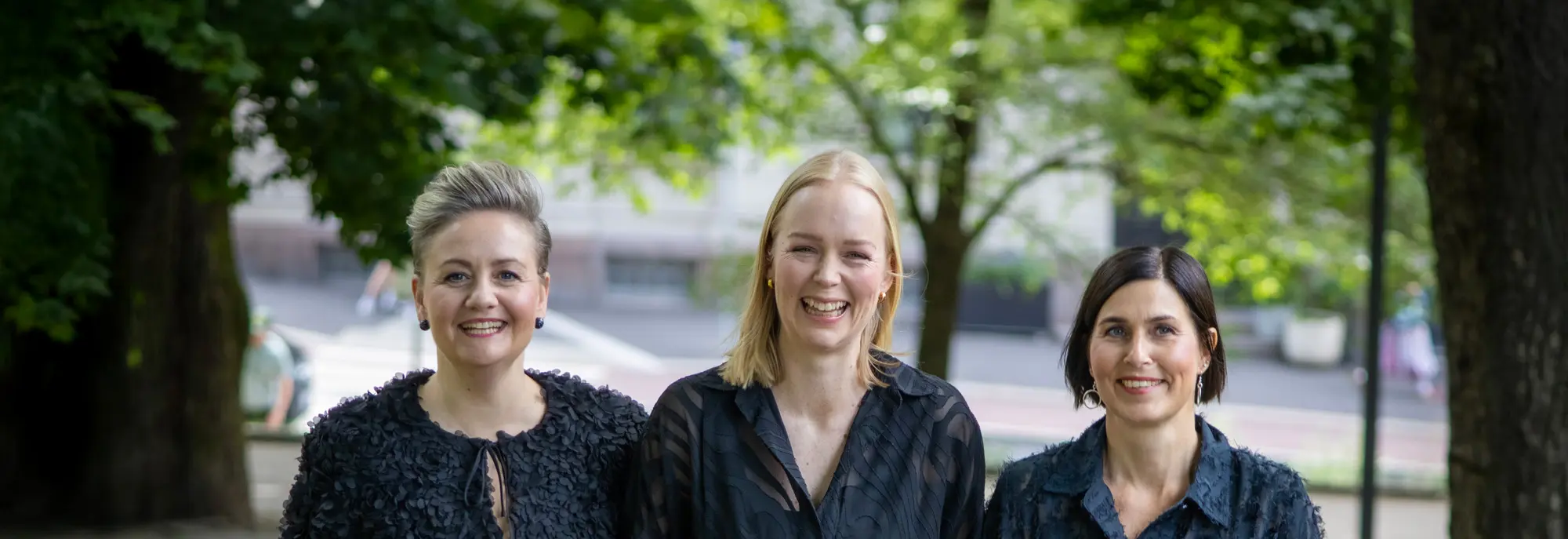 Picture of Trio Mediæval with guest artists Caroline Shaw and Danni Lee